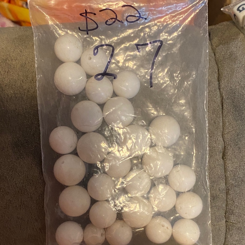 White Beads Set